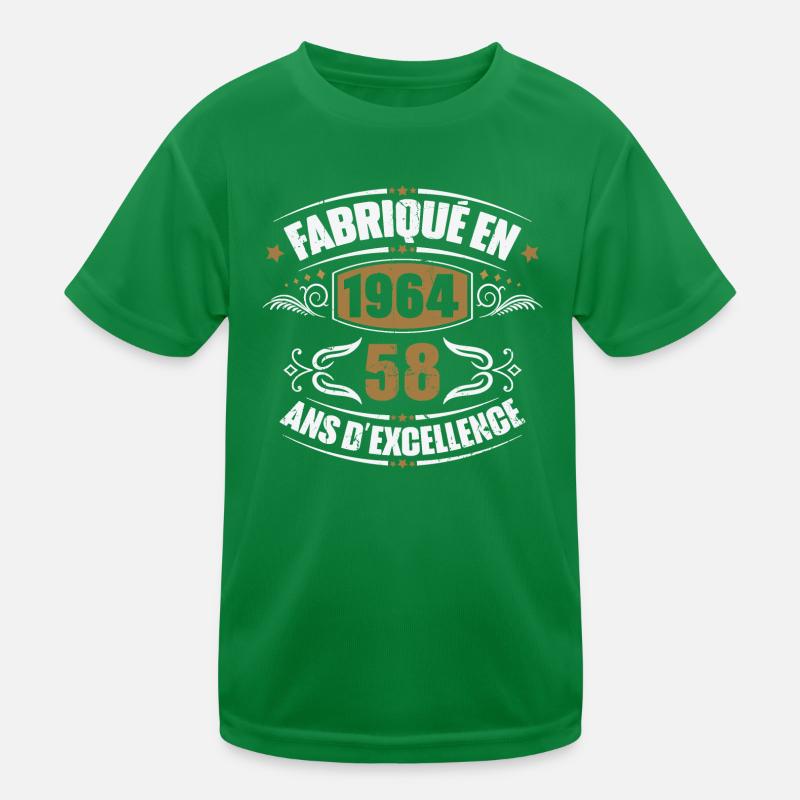 Fabriqué en 1964, 58 ans d'excellence T-shirt sport Enfant