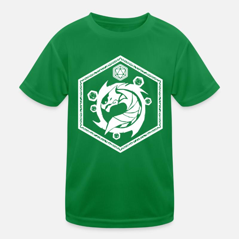 Tête de dragon polyertrale dices T-shirt sport Enfant