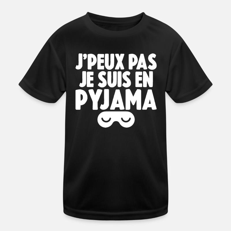 Ich kann nicht, ich bin im Schlafanzug Kinder Funktions-T-Shirt
