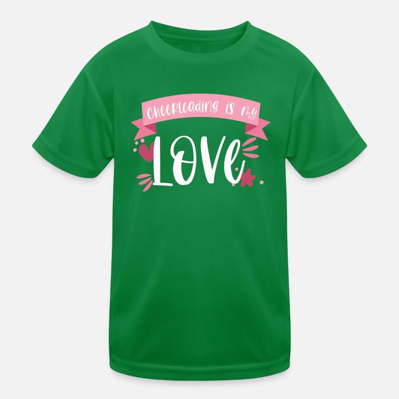 Cheerleading Cheerleader Liebe Geschenk Kinder Funktions-T-Shirt