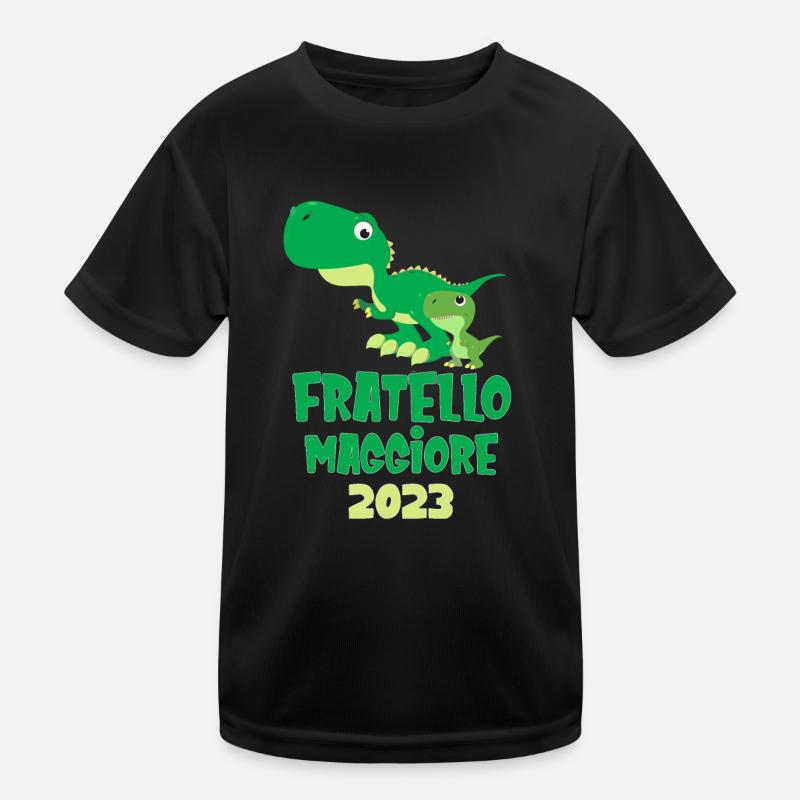Fratello Maggiore 2023 dinosauro t-rex dino mamma Maglietta sportiva per bambini