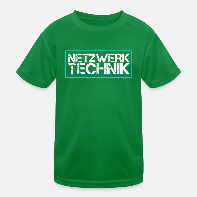 Netzwerk Technik Kinder Funktions-T-Shirt