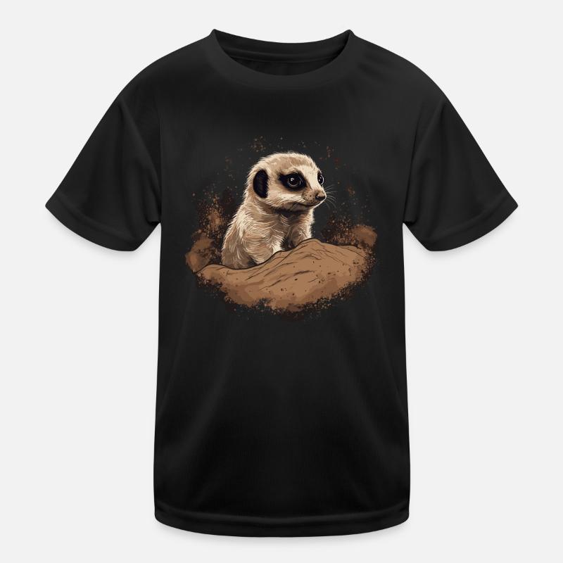 Suricate Bébé Mangouste Afrique T-shirt sport Enfant