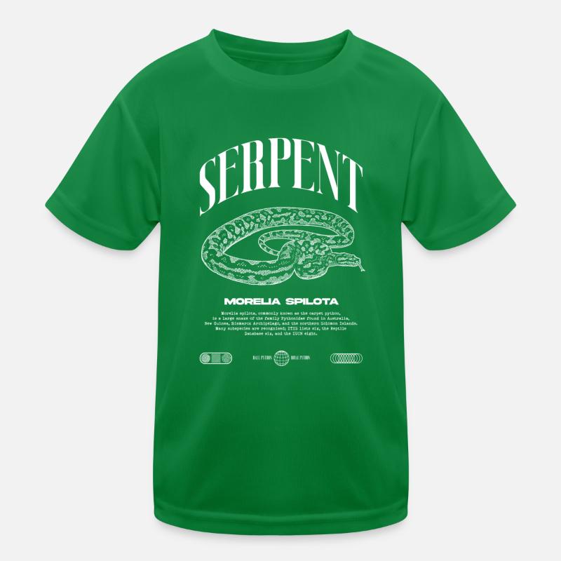 Teppich Python Modern Reptile Keeper Streetwear Kinder Funktions-T-Shirt