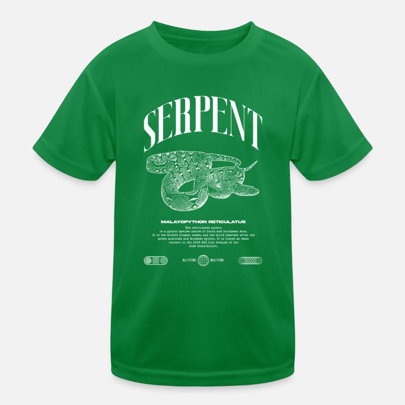 Python réticulé Reptile Keeper Streetwear T-shirt sport Enfant