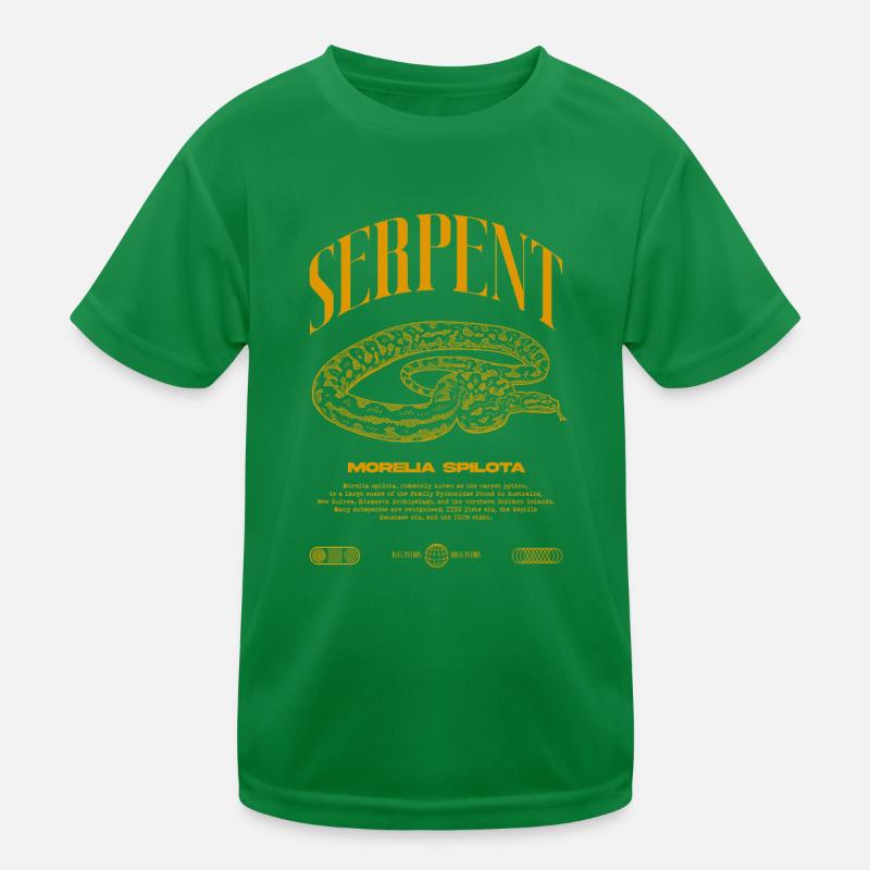 Teppich Python Moderne Reptile Keeper Streetwear Kinder Funktions-T-Shirt