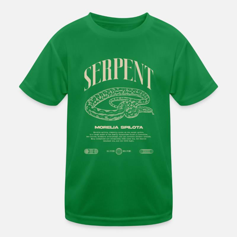 Teppich Python Moderne Reptile Keeper Streetwear Kinder Funktions-T-Shirt