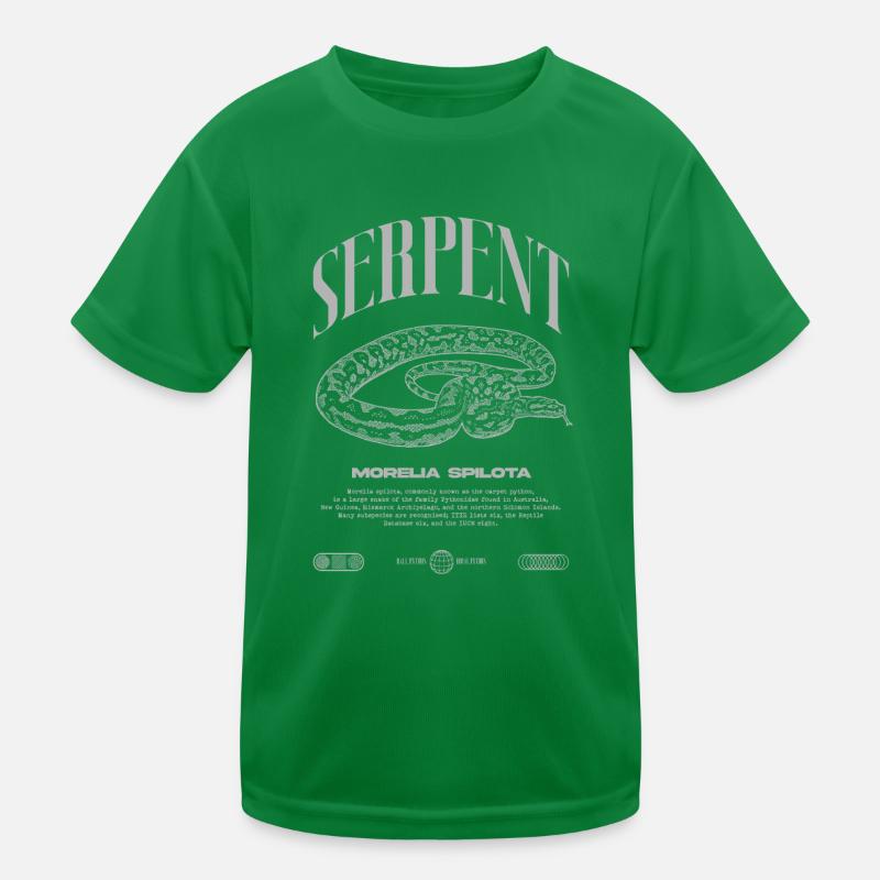 Teppich Python Moderne Reptile Keeper Streetwear Kinder Funktions-T-Shirt