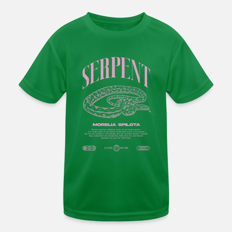Teppich Python Moderne Reptile Keeper Streetwear Kinder Funktions-T-Shirt