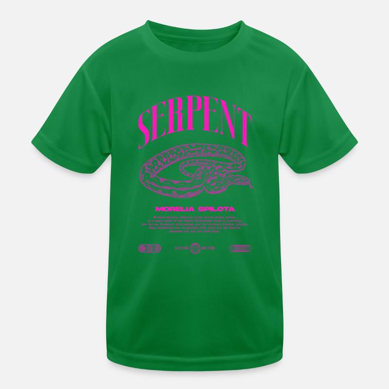 Carpet Python Modern Reptile Keeper Streetwear Kids Functional T-Shirt