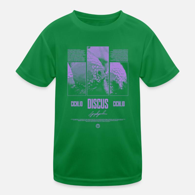 Discus Cichlidé Aquarium Fish Keeper T-shirt sport Enfant