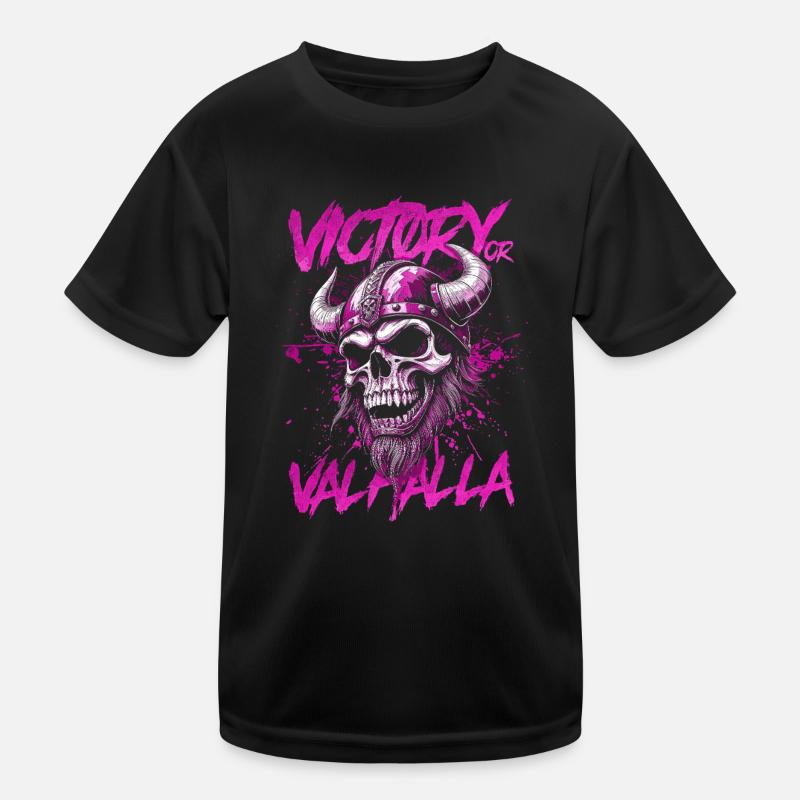 Nordischer Wikingersieg oder Walhalla Kinder Funktions-T-Shirt