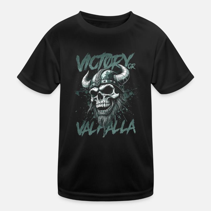 Nordischer Wikingersieg oder Walhalla Kinder Funktions-T-Shirt