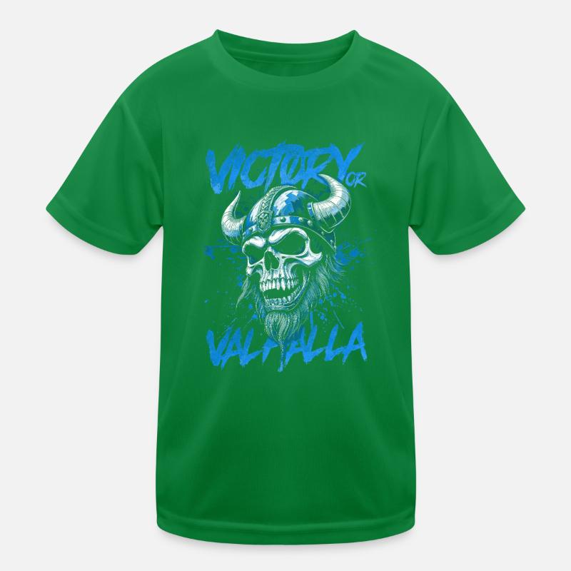 Nordischer Wikingersieg oder Walhalla Kinder Funktions-T-Shirt