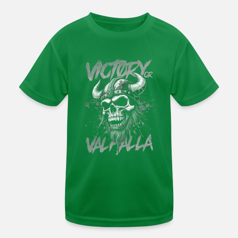 Nordischer Wikingersieg oder Walhalla Kinder Funktions-T-Shirt
