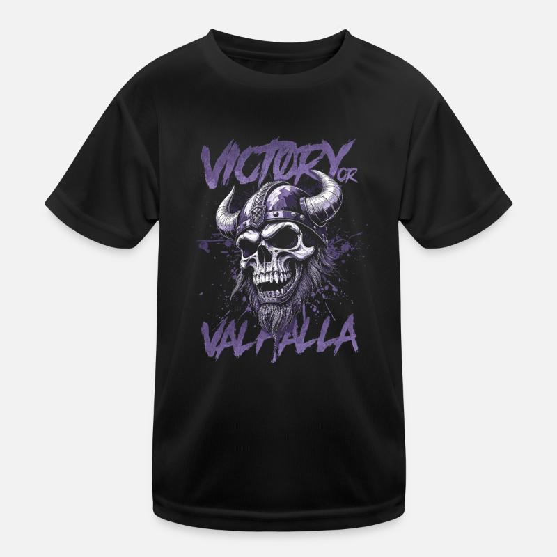 Nordischer Wikingersieg oder Walhalla Kinder Funktions-T-Shirt