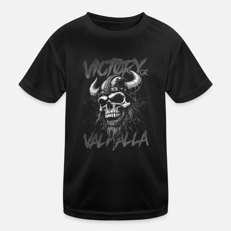 Nordischer Wikingersieg oder Walhalla Kinder Funktions-T-Shirt