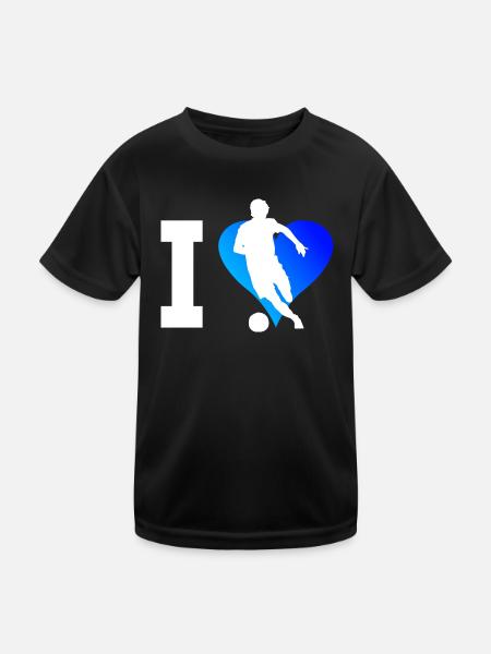 Football Football Soccer Soccer Game - Kids Functional T-Shirt - black - Front