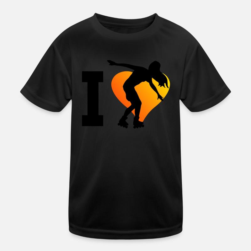 Rollerskate Roller Skating Rollschuhlaufen Kinder Funktions-T-Shirt