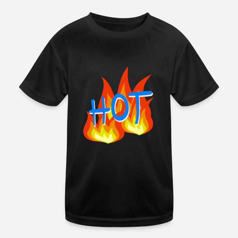 Flammes chaudes T-shirt sport Enfant