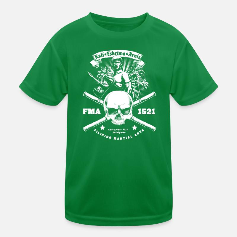Eskrima Kali Arnis Conception du crâne T-shirt sport Enfant