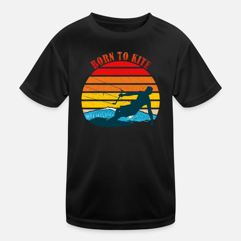 Kitesurfing Sprichwort Kinder Funktions-T-Shirt