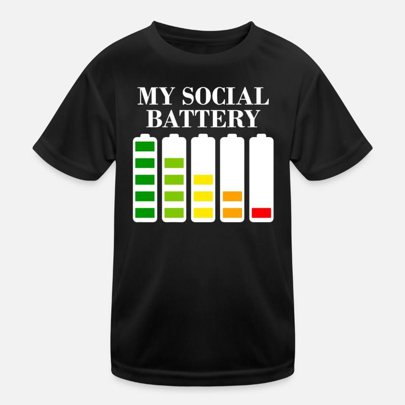 Introvertierte soziale Ängste Kinder Funktions-T-Shirt