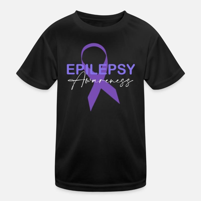 Ruban violet de sensibilisation à l’épilepsie T-shirt sport Enfant