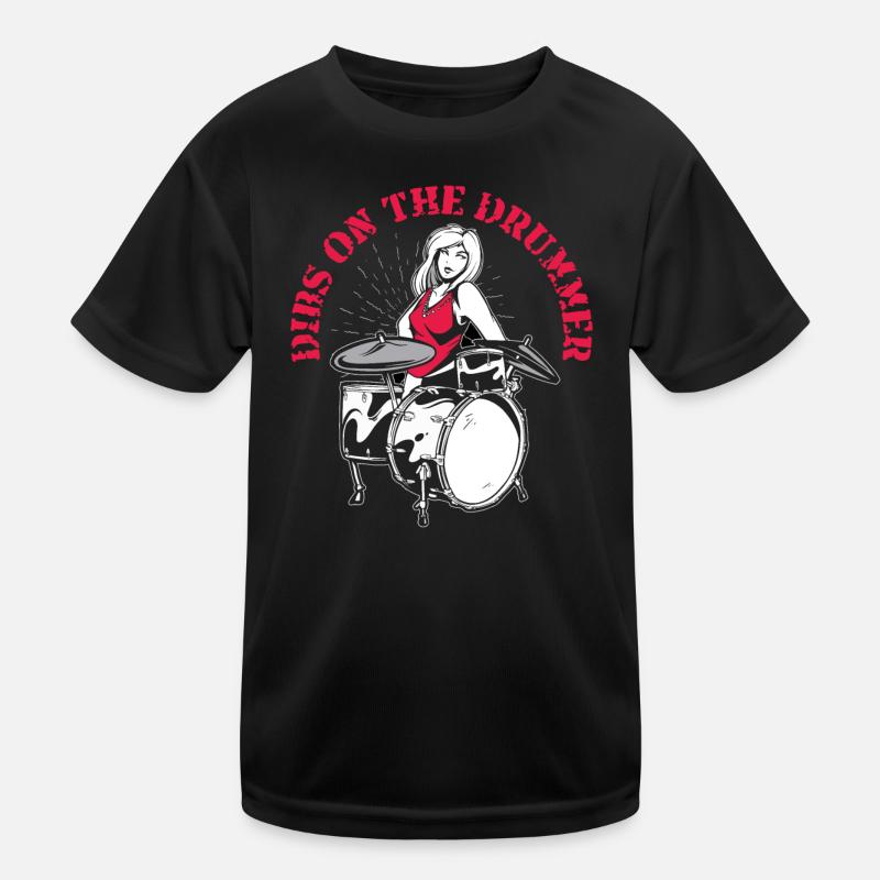 Dibs On The Drummer Kids Functional T-Shirt