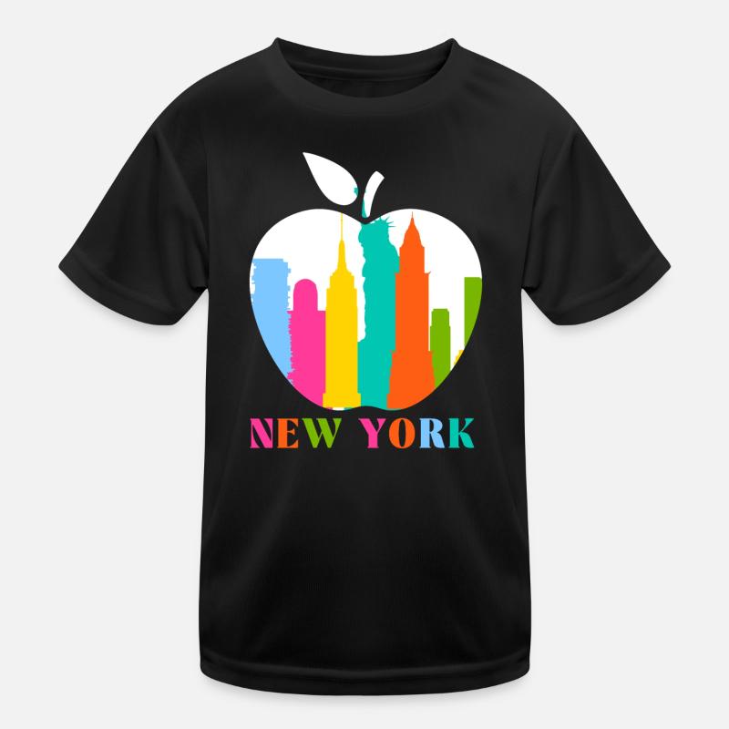 New York Kinder Funktions-T-Shirt