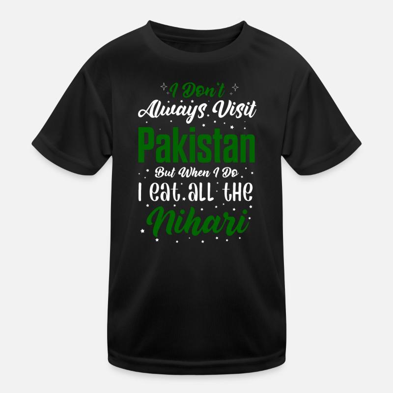 Funny Pakistan Nihari Saying Kids Functional T-Shirt