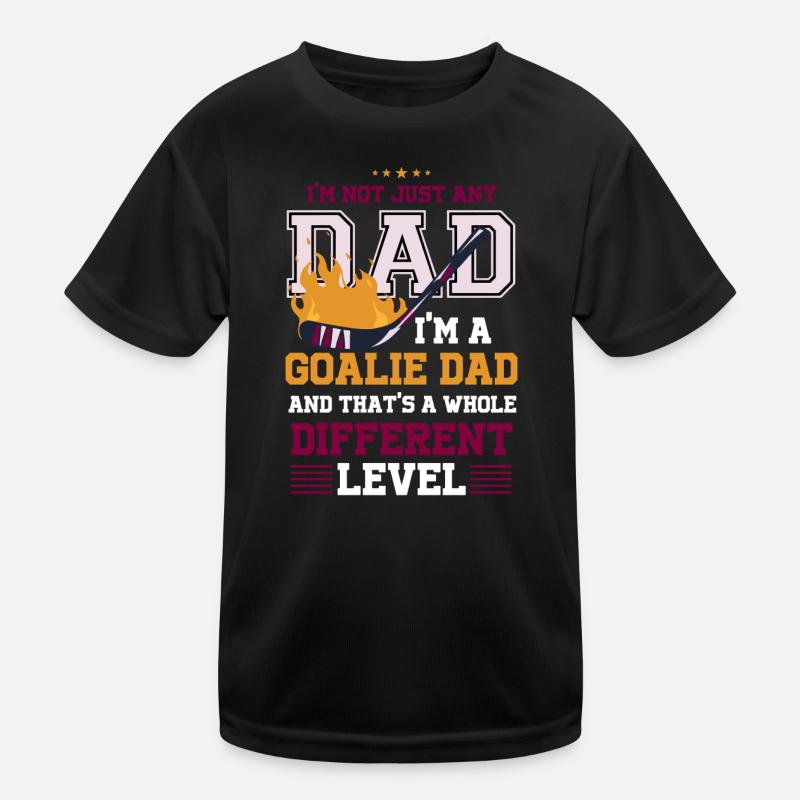 Ich bin ein Eishockey-Torwart-Vater Kinder Funktions-T-Shirt