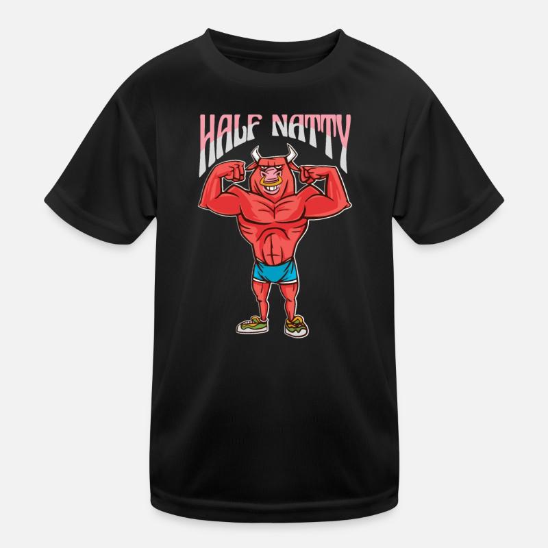 Half Natty Bodybuilder Kids Functional T-Shirt