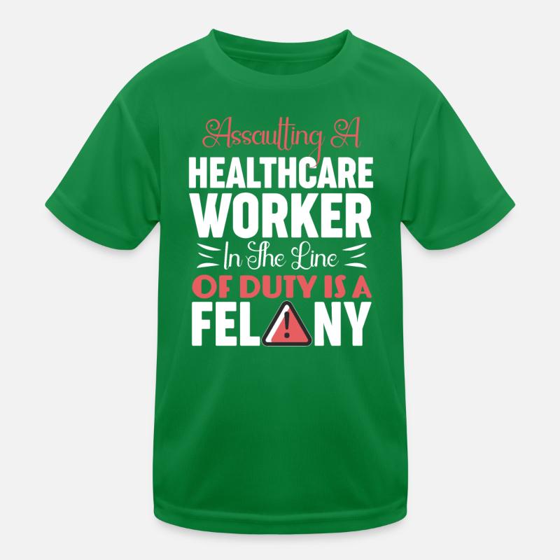 Angriff auf ein Verbrechen im Gesundheitswesen Kinder Funktions-T-Shirt