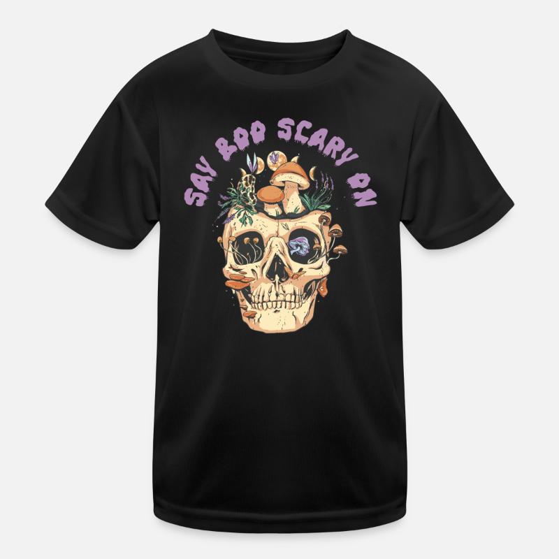 Dites Boo effrayant à Halloween T-shirt sport Enfant
