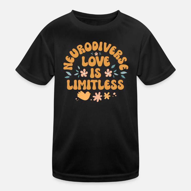 Neurodiverse Ehe inklusive Liebespaar Kinder Funktions-T-Shirt