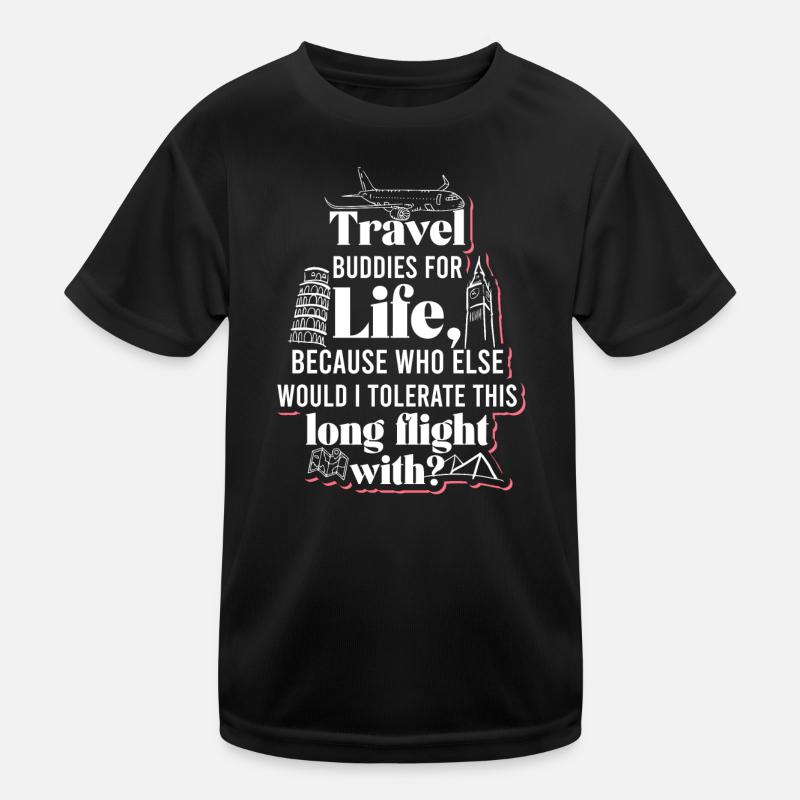 Reisefreunde Kinder Funktions-T-Shirt