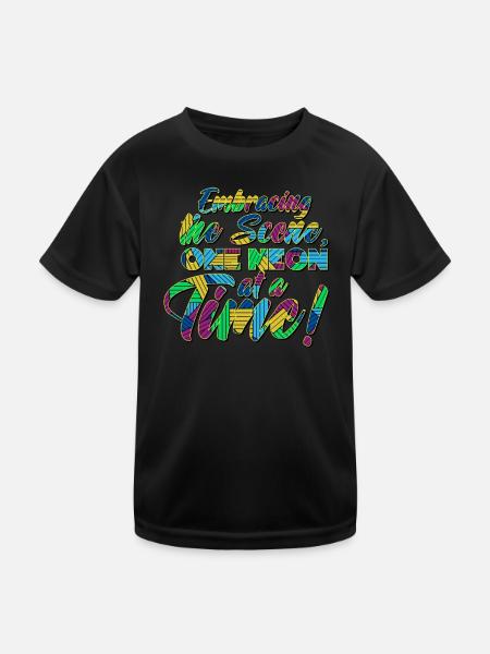 Funny Scenecore Emo Goth Phase - Kids Functional T-Shirt - black - Front