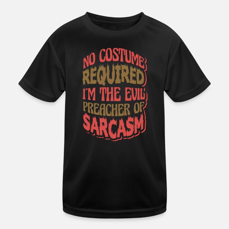 Anti Halloween Sarcasm Kids Functional T-Shirt