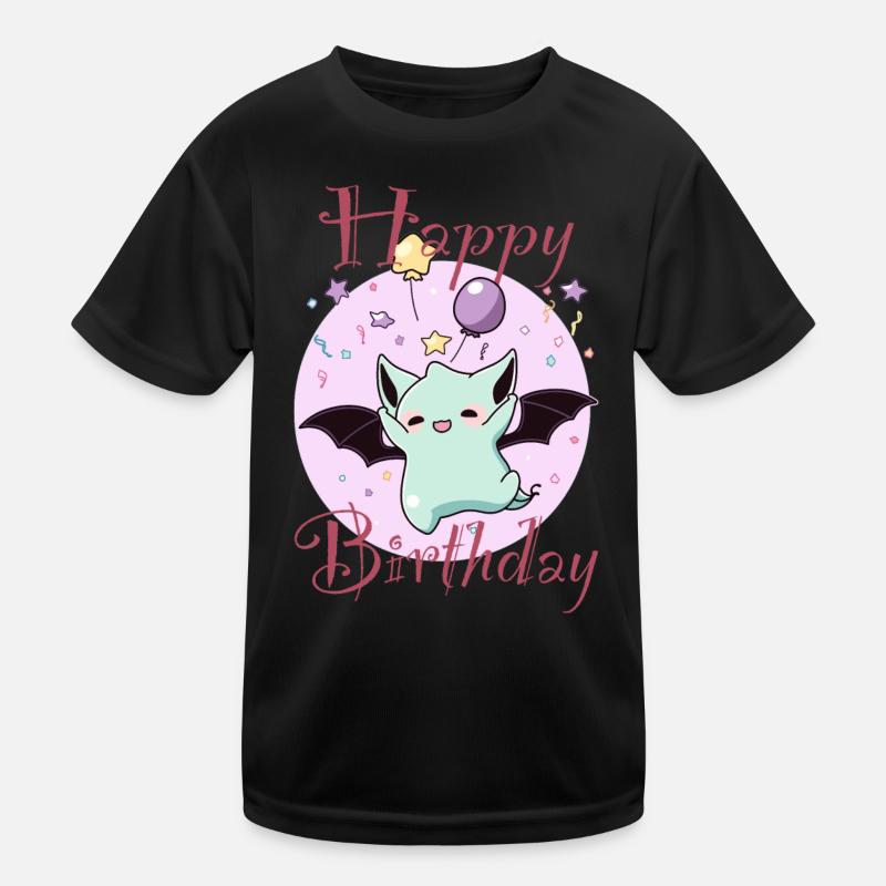Party bat, a must for night owls. Kids Functional T-Shirt
