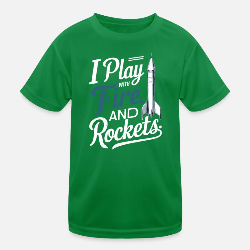 Funny Model Rockets Kids Functional T-Shirt