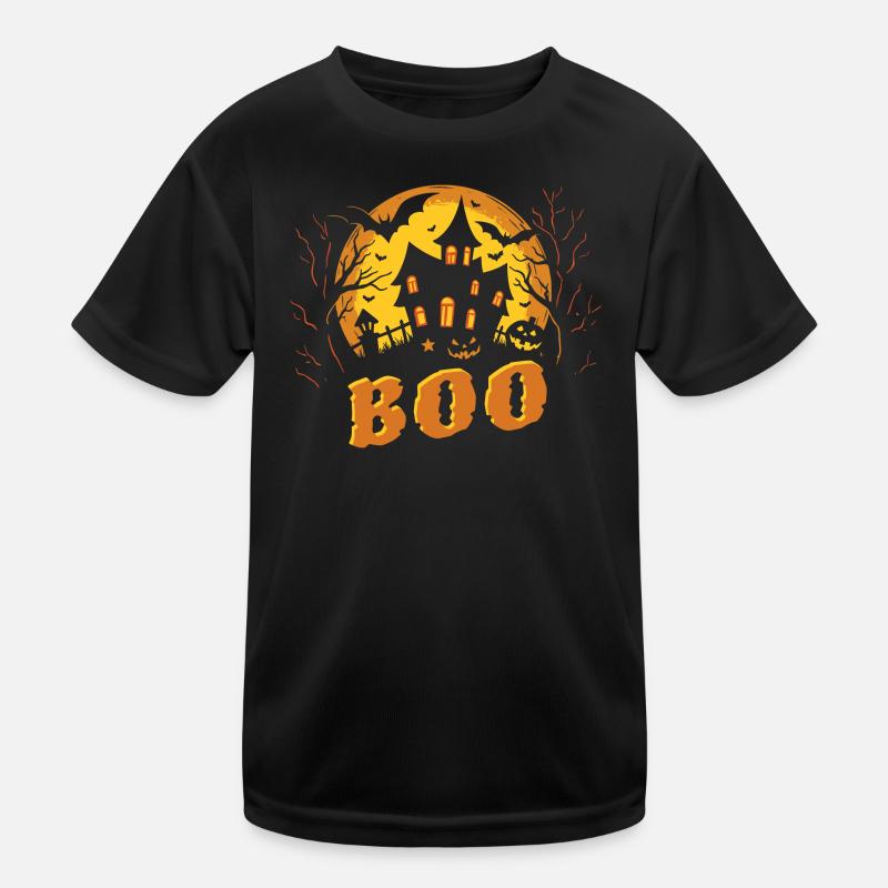 Halloween Haunted House - Spooky - Boo Kids Functional T-Shirt