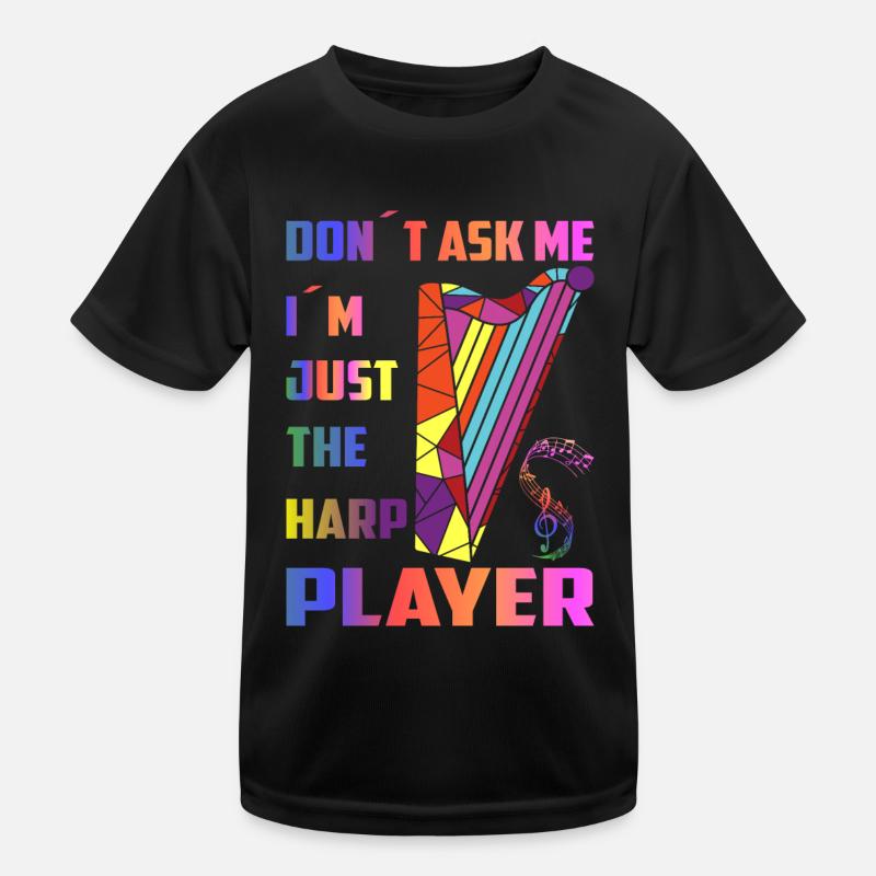 Harfen Spieler Kinder Funktions-T-Shirt