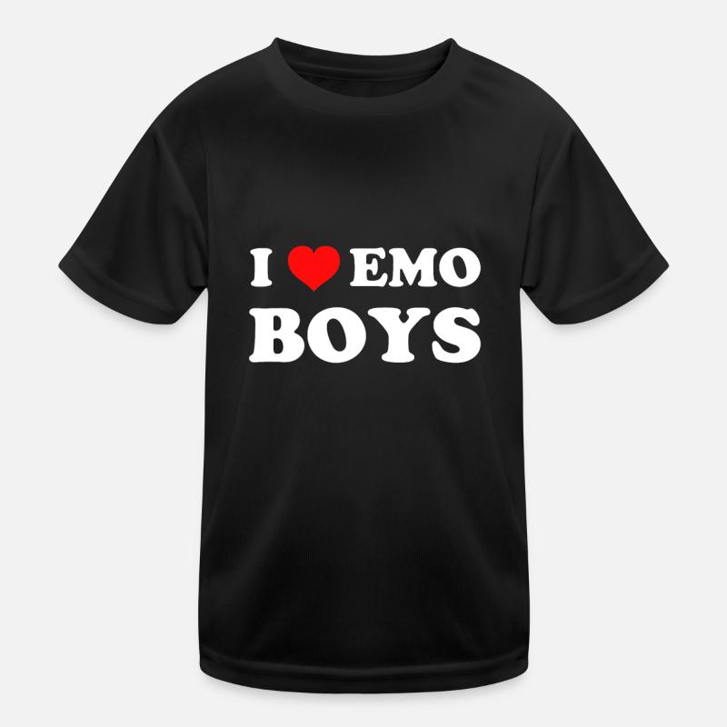 Ich liebe Emo Boys Kinder Funktions-T-Shirt
