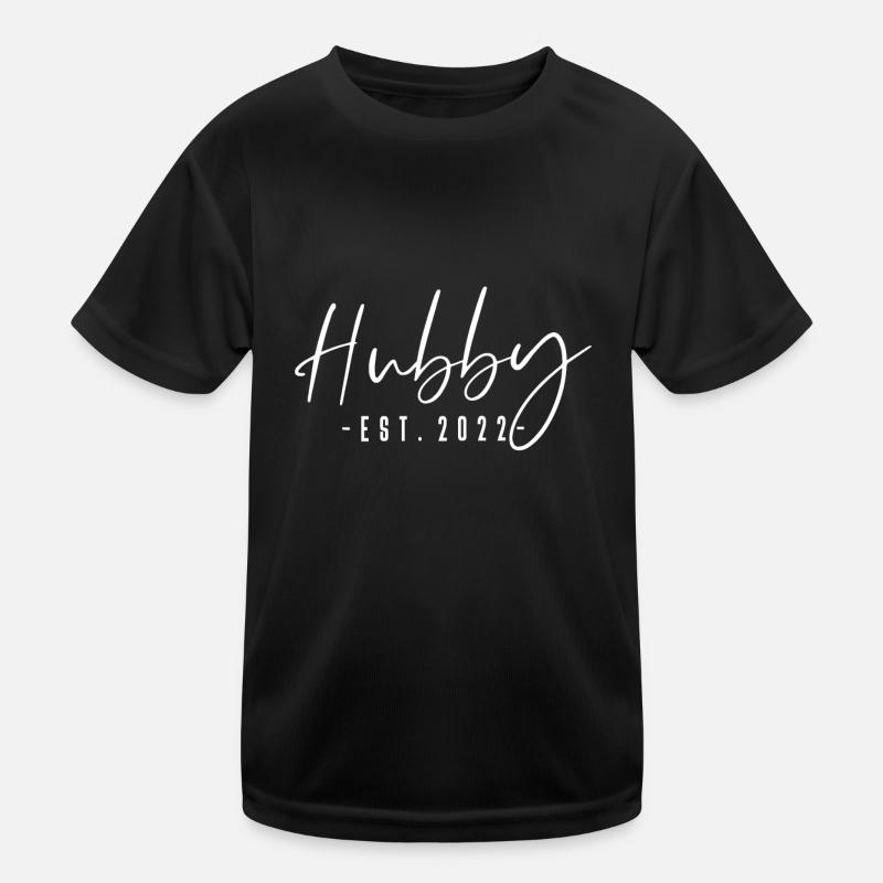 Ehemann est 2022 gerade verheirateter Flitterwochen-Ehemann Kinder Funktions-T-Shirt