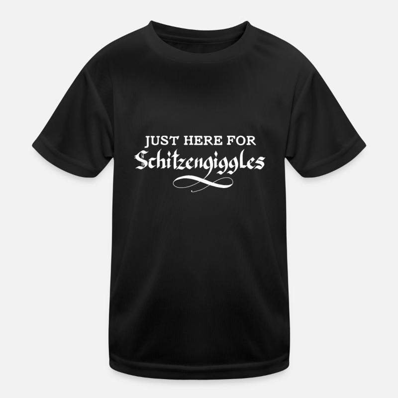Here for Schitzengiggles Group Bachelor Party Kids Functional T-Shirt
