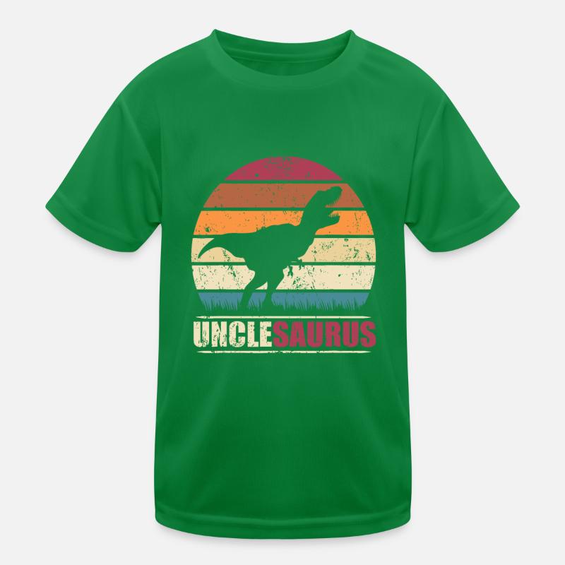 Unclesaurus Rex Dinosaur T Rex Dino Dinosaurus Kids Functional T-Shirt