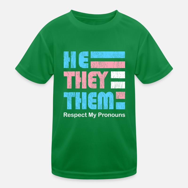 Il eux épingle pronom pour vrai trans T-shirt sport Enfant