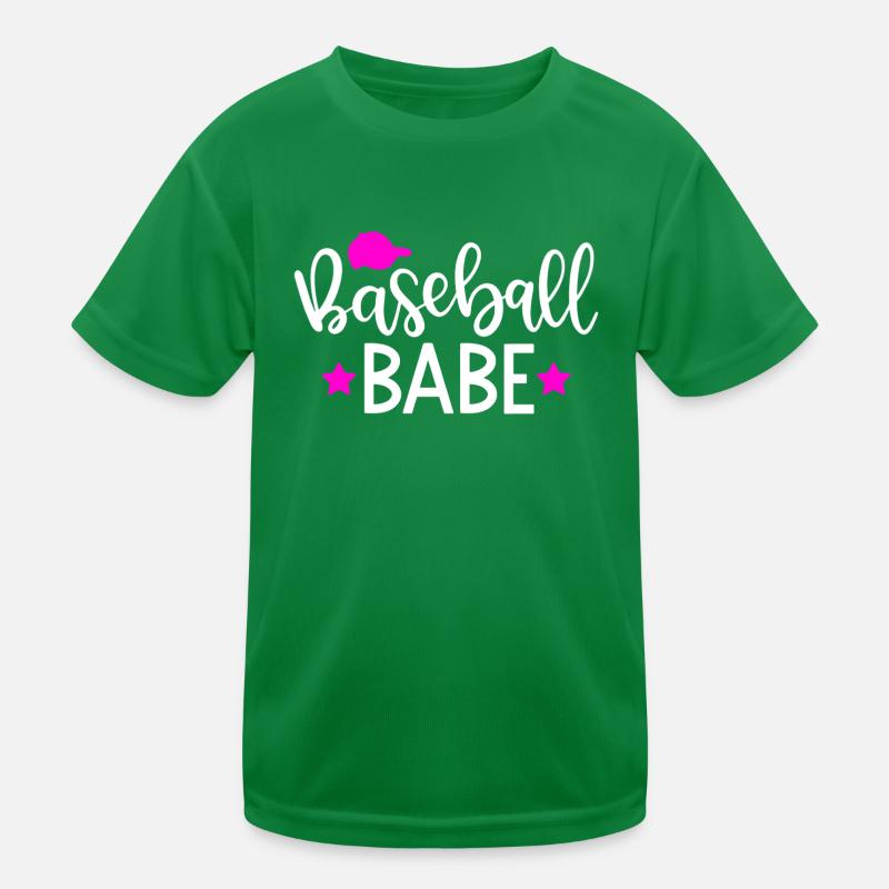 Baseball Babe Kids Functional T-Shirt