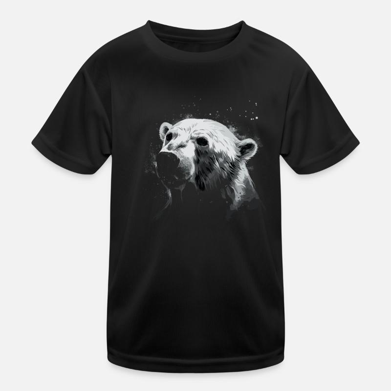Eisbär Polarbär Bär Kinder Funktions-T-Shirt